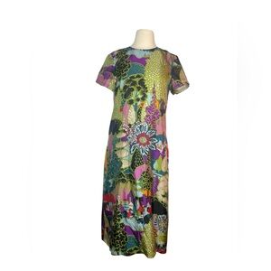 LA DoubleJ Paesaggio Silk Swing Dress